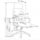 Кресло компьютерное HALMAR VALDEZ 2 серый/черный